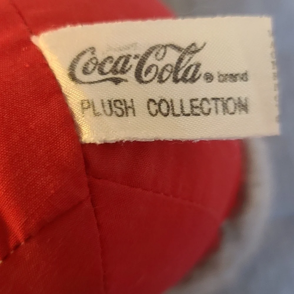 Coca-Cola Gray Plush Bear with Red Can